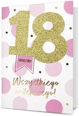 Opakowanie Karnet B6 Osiemnastka damska HM200-2496