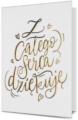Opakowanie Karnet B6 Podziękowania HM200-1484