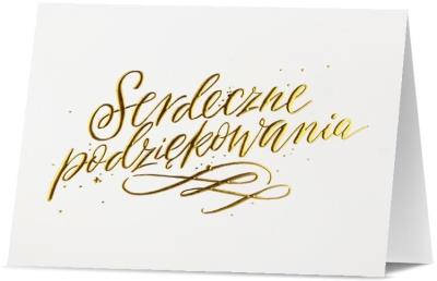 Opakowanie Karnet B6 Podziękowania HM200-2538