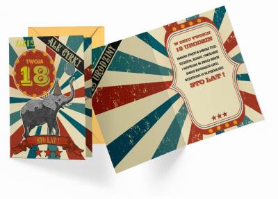 Opakowanie Karnet B6 PR-392 Urodziny 18