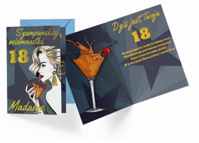 Opakowanie Karnet B6 PR-393 Urodziny 18