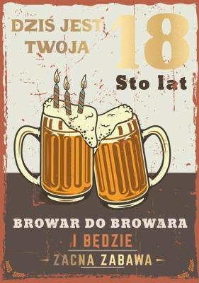 Opakowanie Karnet B6 PR-394 Urodziny 18