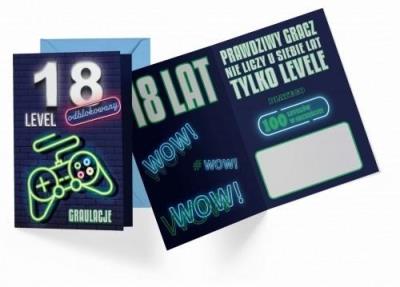 Opakowanie Karnet B6 PR-397 Urodziny 18