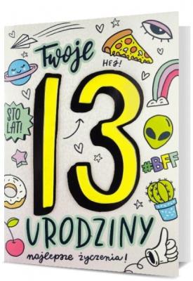 Opakowanie Karnet B6 Urodziny 13 HM200-2459