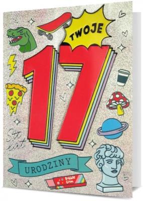 Opakowanie Karnet B6 Urodziny 17 HM200-2463