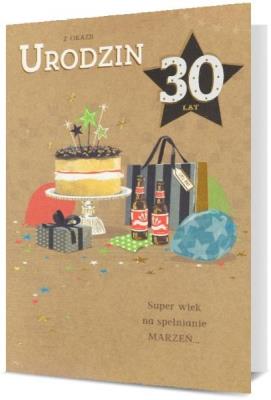 Opakowanie Karnet B6 Urodziny 30 HM200-2453