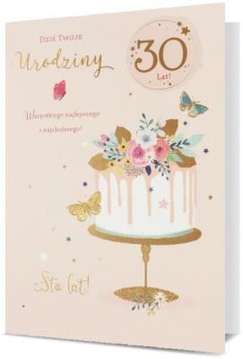 Opakowanie Karnet B6 Urodziny 30 HM200-2454