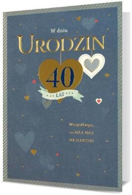 Opakowanie Karnet B6 Urodziny 40 HM200-2451