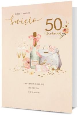 Opakowanie Karnet B6 Urodziny 50 HM200-2452