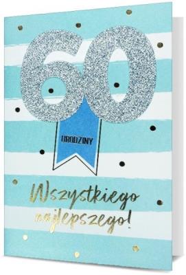 Opakowanie Karnet B6 Urodziny 60 HM200-2511