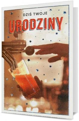 Opakowanie Karnet B6 Urodziny męskie HM200-2401