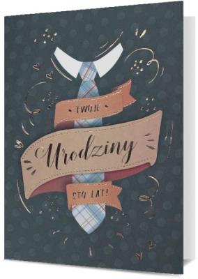 Opakowanie Karnet B6 Urodziny męskie HM200-2493