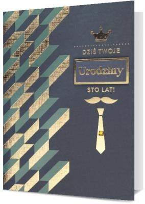 Opakowanie Karnet B6 Urodziny męskie HM200-2659