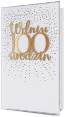 Opakowanie Karnet KL B6 Urodziny 100 HM100-984