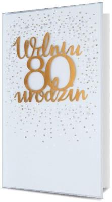 Opakowanie Karnet KL B6 Urodziny 80 HM100-982