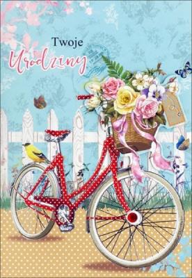 Opakowanie Karnet Urodziny n naklejanymi cyframi HM-200-1226