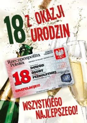 Okładka książki Karnet Urodziny Osiemnastka Gift-M-59