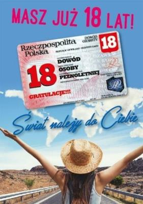 Okładka książki Karnet Urodziny Osiemnastka Gift-M-91