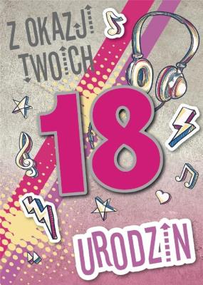 Okładka książki Karnet Urodziny Osiemnastka GM-820