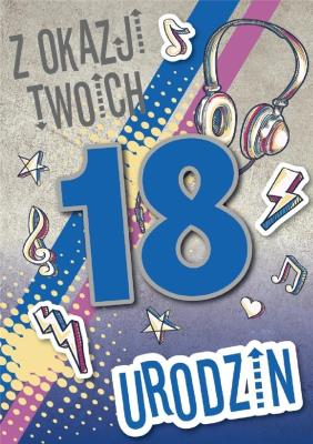 Okładka książki Karnet Urodziny Osiemnastka GM-821