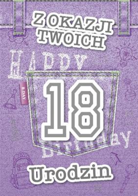 Okładka książki Karnet Urodziny Osiemnastka GM-822