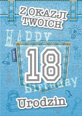 Okładka książki Karnet Urodziny Osiemnastka GM-823