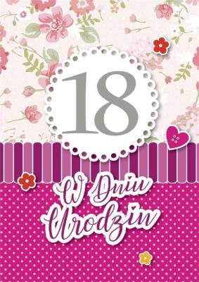 Okładka książki Karnet Urodziny Osiemnastka GM-825