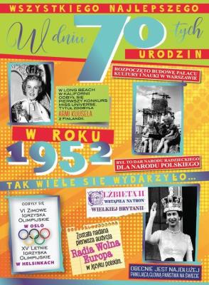 Opakowanie Karnet V-031 Urodziny 70