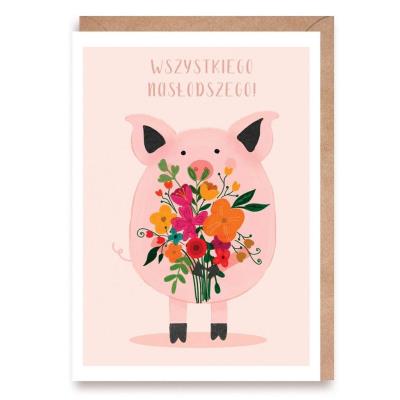 Opakowanie Kartka okolicznościowa Świnka K150