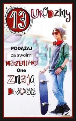 Opakowanie Kartka okolicznościowa Urodziny 13 U91