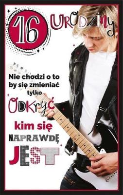 Opakowanie Kartka okolicznościowa Urodziny 16 U94