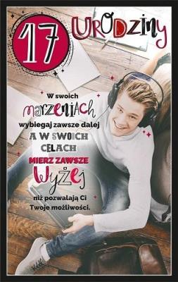 Opakowanie Kartka okolicznościowa Urodziny 17 U95