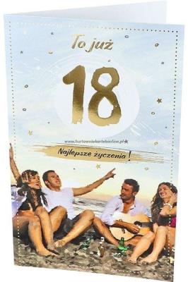 Opakowanie Kartka okolicznościowa Urodziny 18 P19