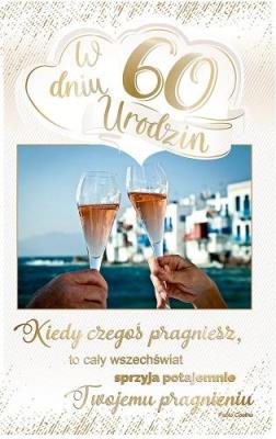 Opakowanie Kartka okolicznościowa Urodziny 60 PS18