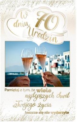 Opakowanie Kartka okolicznościowa Urodziny 70 PS17