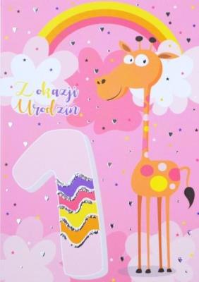 Opakowanie Kartka okolicznościowa Urodziny Roczek TS04