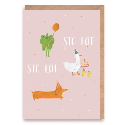 Opakowanie Kartka urodzinowa Zwierzaki K152