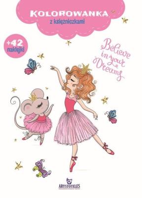 Kolorowanka z księżniczkami. Autor: Matusiak Monika. SmakLiter.pl Okładka książki Kolorowanka z księżniczkami