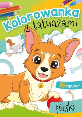 Okładka książki Kolorowanka z tatuażami. Pieski