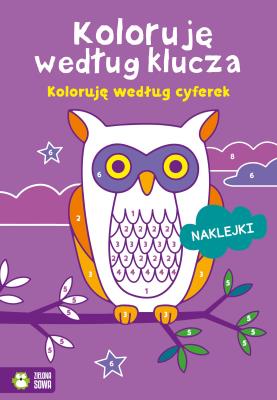Koloruję według klucza. Koloruję według cyferek. Autor: Opracowanie zbiorowe. SmakLiter.pl Okładka książki Koloruję według klucza. Koloruję według cyferek