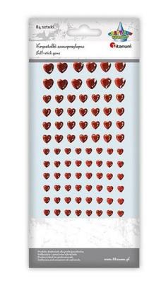 Opakowanie Kryształki samoprzylepne serca mix rozmiarów