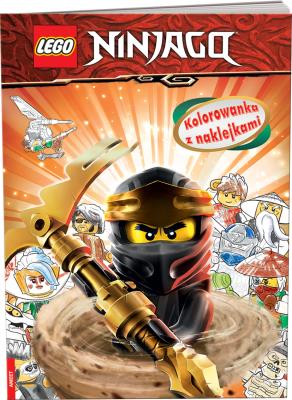 Okładka książki Lego Ninjago Kolorowanka z naklejkami