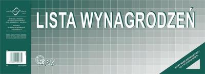 Zdjęcie produktu Lista wynagrodzeń A3 P03-H