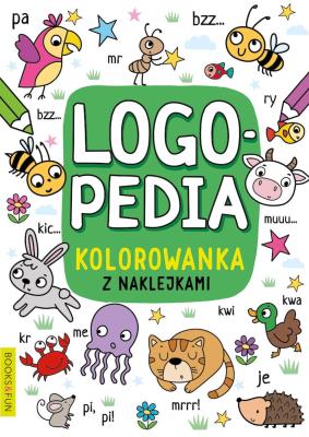 Okładka książki Logopedia. Kolorowanka z naklejkami 4
