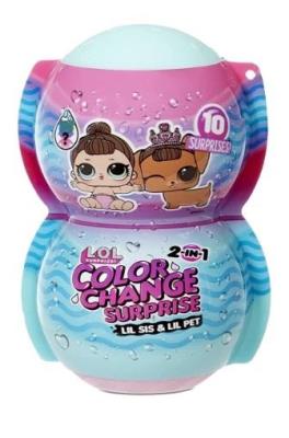 Opakowanie LOL Surprise Color Change 2w1 Me&Sis&Pet