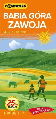 Mapa - Babia Góra, Zawoja 1:30 000. Autor: praca zbiorwa. SmakLiter.pl Okładka książki Mapa - Babia Góra, Zawoja 1:30 000
