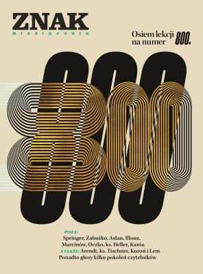 Okładka książki Miesięcznik ZNAK 800 (01/2022) Osiem lekcji na 800. numer