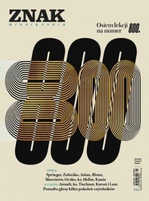 Okładka książki Miesięcznik Znak 800 01/2022 Osiem lekcji na 800