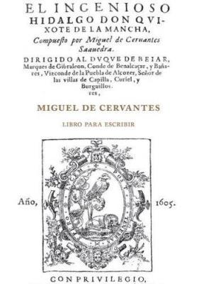 Okładka książki Miguel de Cervantes. Libro para escribir