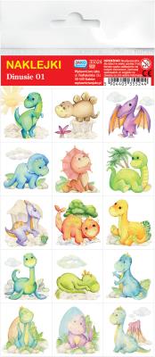 Opakowanie Naklejki. Dinusie